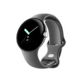 Google Pixel Watch Silber poliert intelligente Uhr mit Band GA03305-DE Silber