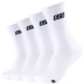 Socken Unisex, Skechers 2pk Tennis Cushioned Socks, Weiß