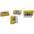 Wago - 10 Stück 2273-205 COMPACT-Verbindungsdosenklemme ø 0,5-2,5 mm2, 5-polig, transparent/gelb