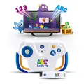 VTech - ABC Smile TV, Meine erste Lernkonsole, Spiel- und Lernkonsole mit kabellosem Controller, HDMI-Stick, Plug and Play, Geschenk für Kinder von 3 Jahren bis 7 Jahren – Inhalt in Französisch