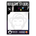 Reflective Berlin Reflexaufkleber Decals Monkey Weiss (65471239)