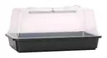 Romberg Indoor Greenhouse Lumio M LED (Zimmergewächshaus) mit integrierter LED-Pflanzenbeleuchtung, Kunststoffrahmen, Aufrollverschluss, klar, 38 x 24 x 19 cm