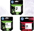 3er PACK original HP 56 + HP 57 + HP 58 | HP SA342AE | C6656A + C6657A + C6658A