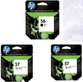 3er PACK original HP 56 + HP 57 + HP 57 | HP SA342AE Multipack | C6656 + C6657