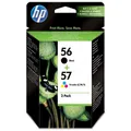 Original HP 56 57  SA342AE Tinte Multipack schwarz color 2 Stück