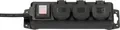 Brennenstuhl 1159950013 Outdoor Steckdosenleiste mit Schalter Schwarz