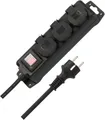 Brennenstuhl Steckdosenverteiler IP44 3-Fach (Outdoor Steckdosenleiste Mit Schal