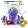 Nuby Badspielzeug – Schwimmende Krake mit 3 Ringen | Interaktives Badspielzeug für Babys und Kinder | Ab 18+ Monaten