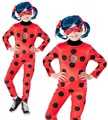Rubies Miraculous Ladybug Premium Kinder Fancy Dress Party Set Rot Polyester