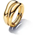Pandora 163264C00 Ring-Set für Damen Goldfarben, 52/16,6