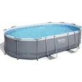 Power Steel Frame Pool Komplett-set, Oval 318843