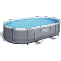 Power Steel Frame Pool Komplett-set, Oval 318843