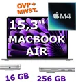 ✅ Apple MacBook AIR 15,3" M4, 16GB, 256GB, silber, OVP, MW1G3D/A | Rg.-MwSt.