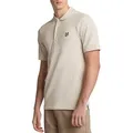 Lyle & Scott Poloshirt Basic Herren, Pique Baumwolle beige L