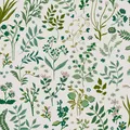 Joules Vliestapete Holcombe Floral 10 m x 52 cm Weiß-Grün FSC