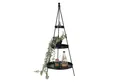 Spetebo Etagere XL Metall Pyramide schwarz 3-stöckig, Metall, (Pack., 1-tlg., 1), pflegeleicht