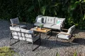 Gardissimo Gartenlounge-Set "Prato" Lounge / Gartenmöbelset, (Set, Nonwood, Tisch, 2 Sessel, 2 Bänke, inkl. Auflagen), inkl. Auflagen