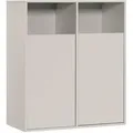 Mokebo Wäscheschrank, Beige, Holzwerkstoff, 80x95x40 cm, Badezimmer, Badezimmerschränke, Midischränke
