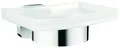 Tesa ELEGAANT 40628-00000-00 Seifenschale Chrom (glänzend), Weiß (satiniert)