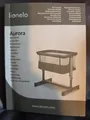 Baby-Reisebett AURORA 3-in-1: Beistellbett, freistehendes Babybett, Farbe : Grau
