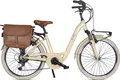 VENICE - I love Italy Elektro-Citybike MONOTUBO Classic Lady 24 Zoll, BEIGE CAPPUCCINO