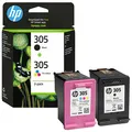 HP 305(6ZD17AE) schwarz, color Druckerpatronen, 2er-Set