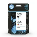 HP 305 2er-Pack Schwarz, Cyan, Magenta, Gelb (6ZD17AE)