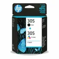 HP 305 2-Pack Tri-Color  Schwarz, Cyan, Magenta, Gelb Verpackung Wasserschaden