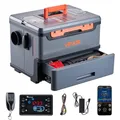 VEVOR Dieselheizung 8 kW DC 12 V/24 V, tragbarer All in One Diesel-Lufterhitzer mit Bluetooth-Steuerung & Fernbedienung & LCD-Bildschirm, 5 L Kraftstofftank für LKW Wohnmobile
