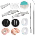 152 Pcs Nagelspange FußNäGel,Eingewachsene ZehennäGel Set,Zehennagel Eingewachsen,Nagelspange FußNäGel,Zehennagel Korrektur,Ingrown Toenail,Zehennagel Spange,Nagelspange