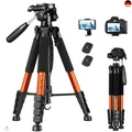 Victiv 182 cm Aluminium Kamera Stativ, Leichtes und Kompaktes Reisestativ für