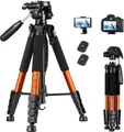 Victiv 55 - 182cm Aluminium Kamera Stativ, Leichtes und Kompaktes Reisestativ