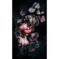 SCHÖNER WOHNEN KOLLEKTION Vliestapete, Rosen, Blumen, Blätter, schwarz/rosa