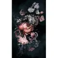 Marburg Fototapete, botanisch, moderne Tapete für Wohnzimmer Schlafzimmer Küche rosa|schwarz