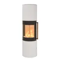 H&M Kaminofen MONO XL 3.0 rund Stahl Weiß Reelinggriff Kamin Ofen Heizofen 7kw