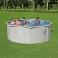 Hydrium Oberirdisches Frame Pool Rund 360cm Schwimmbecken Schwimmbad Bestway
