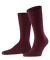 FALKE Herren Socken Airport M So Wolle Baumwolle einfarbig 1 Paar, Rot Barolo 8596, 45-46