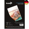KOALA Fotopapier für Laserdrucker, Doppelseitig, Matt, A4, 250 g/m², 100 Blatt.