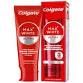 COLGATE Max White Ultra Active Foam Zahnpasta mit Fluor, 50 ml, sichere Zahnaufhellung mit Emaille, entfernt tiefe Flecken*