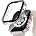 2 Pièces Transparent PC Coque Compatible Avec Apple Watch Serie Watch 40mm Se...