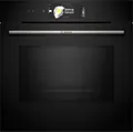 BOSCH Backofen mit Mikrowelle Serie 8 HMG778NB1, mit 1-fach-Teleskopauszug, Pyrolyse-Selbstreinigung, AirFry-Funktion