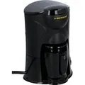 Dunlop 1-Tassen-Kaffeemaschine 170W | Dauerfilter | ideale Reise-Kaffeemaschine - Schwarz