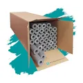Scorprotect® voller Karton PE Rohrisolierung grau, angeschlitzt 16 Meter (Grau, 42 x 25 mm x 1 Meter)