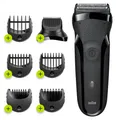 Braun Series 3 300BT, Rotationstrasierer, Schwarz, Tasten, 1 mm, Akku, Nickel-Metallhydrid (NiMH)
