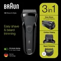 Braun 300BT Series 3 Folienrasierer schwarz Nass-/​Trockenrasur Akku-Betrieb NEU