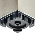 Tischbein vierkant 60x60 mm höhenverstellbar 700-1100 mm Edelstahl Optik