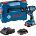 Bosch Akku-Schlagbohrschauber GSB 18V-45 / 2x  2,0 Ah Akku + Ladegerät in L-BOXX - 06019K3303