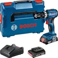 Bosch GSB 18V-45 Professional - Bohrhammer/Treiber - schnurlos - 2 Geschwindigkeiten - Bohrfutterschlüssel 13 mm - 45 N.m - 2 Akkus - 18 V (06019K3303)