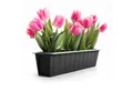 BigDean Pflanzeinsatz Paletten Blumenkästen Einsatz in Anthrazit Paletteneinsatz (Set, 4 St., Paletten-Einsatz-Kasten), Einsatz für Paletten, UV-Stabil, Wetterfest