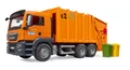 Bruder 03760 MAN TGS Müllwagen Müllabfuhr Stadtreinigung  LKW mit Mülltonnen